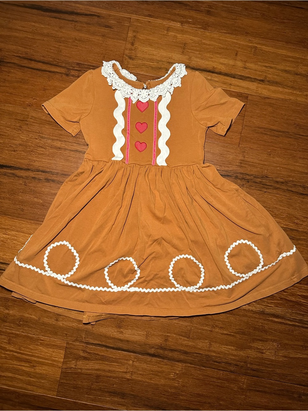 Only Little Once Christmas RARE Gingerbread Soft Twirl Dress Size 6